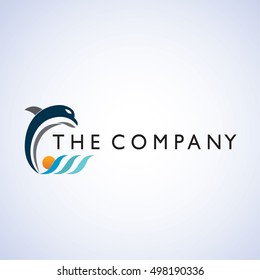 dolphin  ideas design vector illustration on background