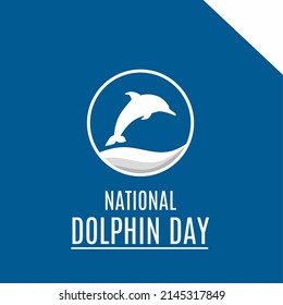 dolphin illustration suitable for dolphin day etc