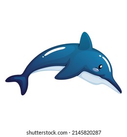 Dolphin illustrations on transparent background