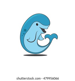 Dolphin isolated illustration