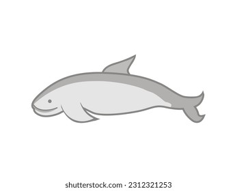 dolphin isolated on white background Vector