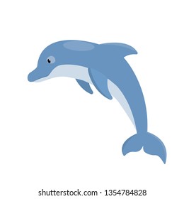 Dolphin. Isolated vector illustration