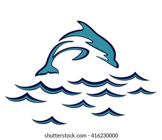 dolphin Jump in the sea.