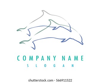 Dolphin lines logo
