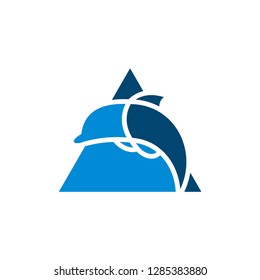 Dolphin Logo Design Icon Template  