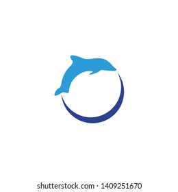 Dolphin logo design inspiration vector template