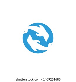Dolphin logo design inspiration vector template