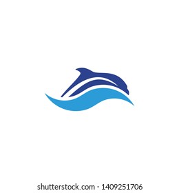 Dolphin logo design inspiration vector template