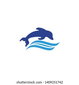 Dolphin logo design inspiration vector template