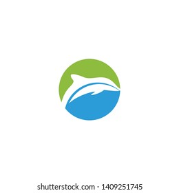 Dolphin logo design inspiration vector template