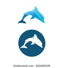 dolphin logo design, playful logo, simple logo