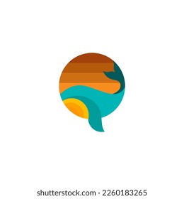 dolphin logo design, shark logo