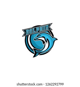 Dolphin Logo Design - Vector 