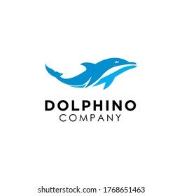 dolphin logo design vector illustration