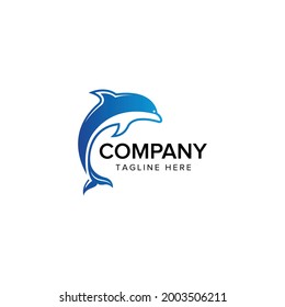 Dolphin logo design vector illustration