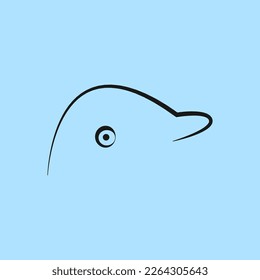 Dolphin logo design vector illustration