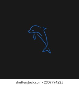 Delphin-Logo-Design, Vektorgrafik