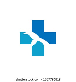 Dolphin logo icon design concept vector template illustration