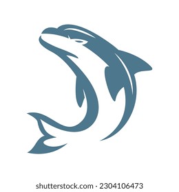 Dolphin logo icon design illustration