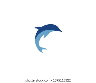 Dolphin logo icon vector template