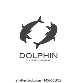 Dolphin logo icon vector template