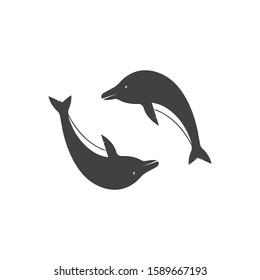 Dolphin logo icon vector template