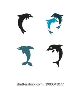 Dolphin logo icon vector template