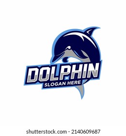 dolphin logo mascot vector illustration