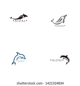 dolphin logo set bundle website graphic modern gradient creative logotype