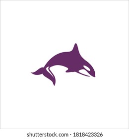 dolphin logo silhouette design icon vector