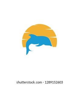 dolphin logo template