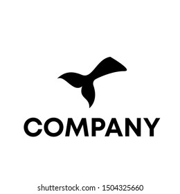 dolphin logo template. simple shape and color. vector