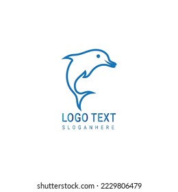 Dolphin Logo Template Vector. Dolphin logo design concept
