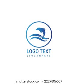Dolphin Logo Template Vector. Dolphin logo design concept