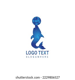 Dolphin Logo Template Vector. Dolphin logo design concept
