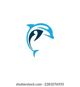 Dolphin logo with title dolphin logo