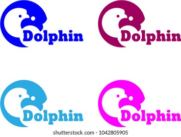 dolphin logo vector