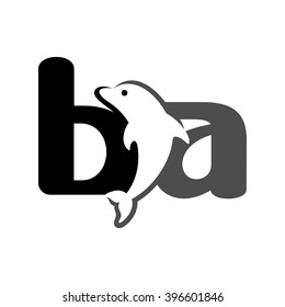 dolphin logo vector.