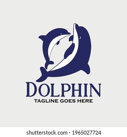 Dolphin logo vector design. illustration of dolphin, vector design