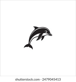 Dolphin logo Vector Design on white background.