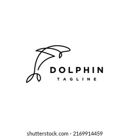 Dolphin logo vector icon design template