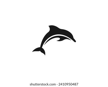 dolphin logo vector icon illustration, logo template