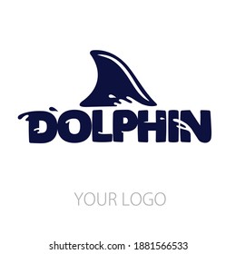 Dolphin logo. Vector. Isolated on white background.