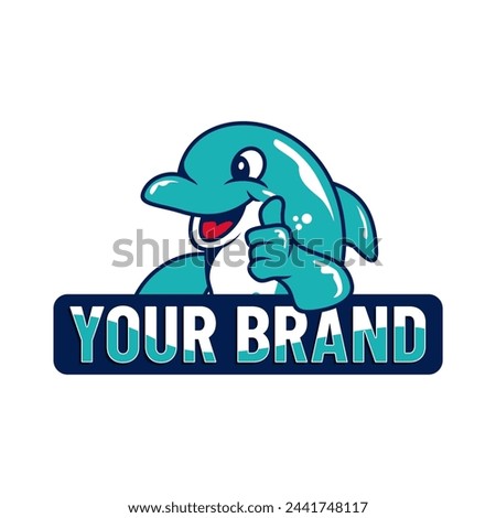 Dolphin Logo Vector | Mascot | Illustration