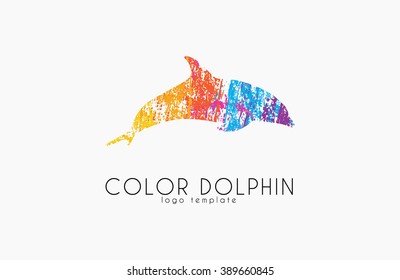 Dolphin logo. Water logo. Creative logo design. Sea logo. 