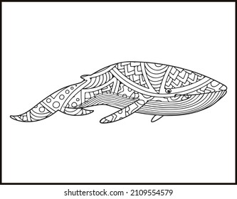 dolphin mandala coloring page, sea life set coloring page mandala design