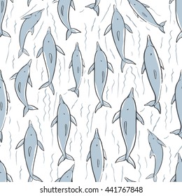 dolphin marine animal pattern