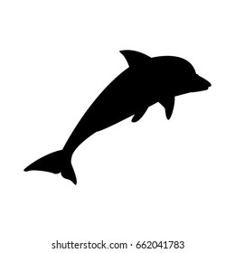 dolphin marine wildlife water animal silhouette