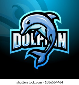 Dolphin Mascot Esport Logo Design