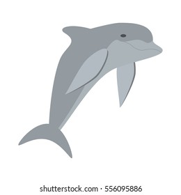 dolphin ocean fish friendly cute vector illustration eps 10